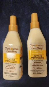 2 Pk Creme Of Nature, Break Up Breakage Leave in Conditioner L. 8 fl oz each - Picture 1 of 2