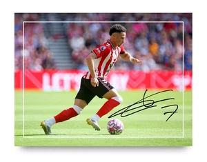 Chemsdine Talbi Signed Autograph Photo Print 8x6 Sunderland Football Player - Picture 1 of 8