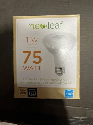 New Leaf 11 W Replaces 75 W Led Par 30 2700 K Soft White Dimmable - Image 1 of 4