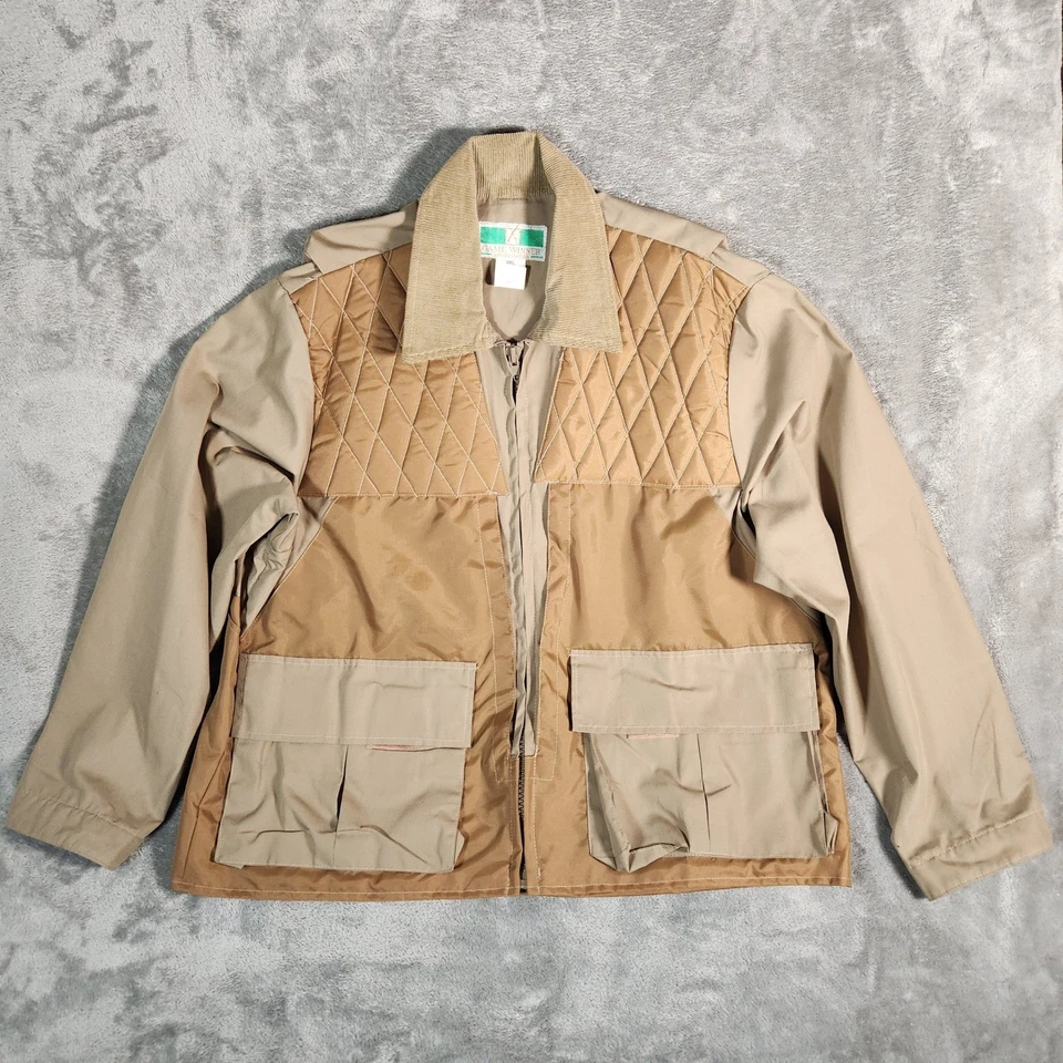 Game Winner Sportswear Quilted Field Hunting Jacket Men Large Beige Brown - Image 1 of 4