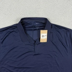Nike Polo Shirt Mens 4XL Blue Navy Dri-Fit Victory Golf Performance DH0824-077 - Picture 1 of 12