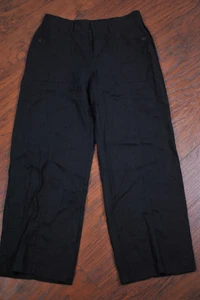 Athleta Cabo Retreat Linen Pant Black Women's 8 P - Picture 1 of 5