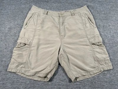 Tommy Bahama Relax Cargo Shorts Mens 38 Beige 9" Legs Beach Casual Comfort - Image 1 of 4