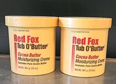 2 PK Red Fox Tub O' Butter Cocoa, Moisturizing Creme 12 oz Each 11/2028 - Image 1 of 3