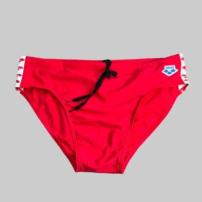 Arena men RED color Icon Swim Brief swimwear swimsuit size 36 38 - Image 1 of 4
