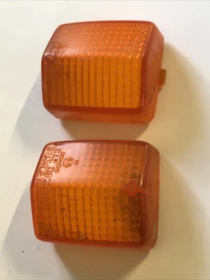 90 Honda VTR250 Interceptor Señales de Giro Delanteras Lente Izquierda Derecha Conjunto Original OEM Foto 1 de 3