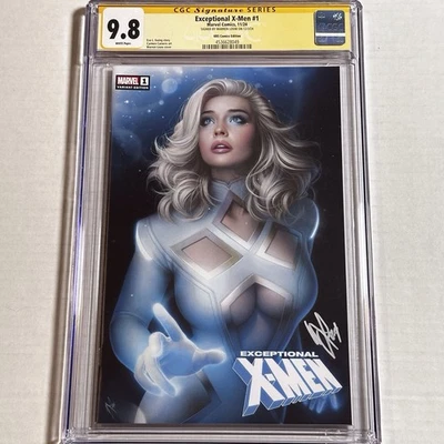 Exceptional X-Men #1 Warren Louw Trade CGC signed SS 9.8 Emma Frost - image 1 of 2