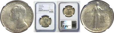 1936 50C Lynchburg Silver Commemorative NGC MS-66+ - Image 1 of 3