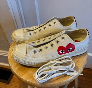 Converse x PLAY Comme des Garçons Chuck 70 Low Top Sneaker Men's 6 Women's 8 - Picture 1 of 6