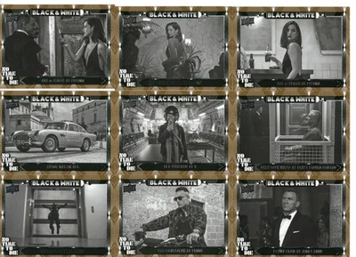 James Bond No Time to Die 2025 BLACK & WHITE Complete 15 Card Chase Set BW1-15 - Image 1 of 4