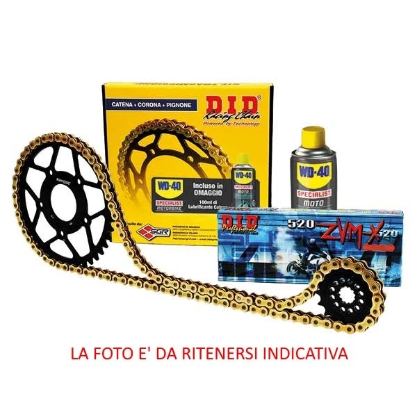 Kit Estándar Con Cadena DID 520VX2 Corona Acero KTM Duke (F9703Q4 F9703R4) 690 - Imagen 1 de 4
