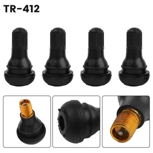 Car Vacuum Tire Tubeless TR412 Rubber Nozzle Tyre Valve Stems Rubber Valve - Picture 1 of 23