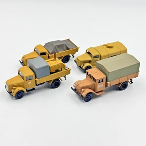 Cars Collection (4 pcs) Afrika Korps Logistics Set Field Support Vehicles 1/87 - Picture 1 of 10