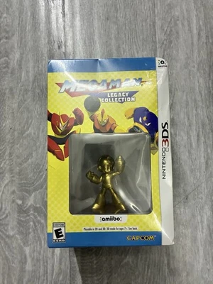 Mega Man Legacy Collection: Collector's Edition (Nintendo 3DS) - Gold Amiibo NEW - Image 1 of 4