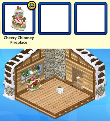 2008 Webkinz SANTAKINZ WORKSHOP Theme: Cheery Chimney Fireplace (interactive!) - image 1 of 3