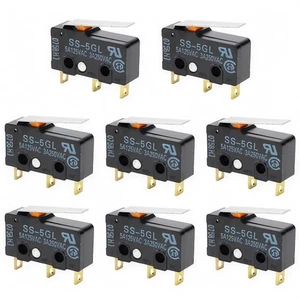 CESFONJER Micro Switch, 8 Stück Micro Schalter SS-5GL, 5A 250V Limit Schalter, - Bild 1 von 5