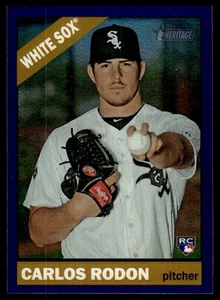 2015 Topps Heritage #710 Carlos Rodon RC Purple Refractor - Picture 1 of 2