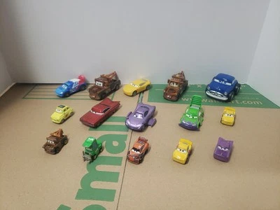 Disney Pixar Cars Lot Diecast Mini Mater Mattel Lowrider Blue Purple Green T11 - Image 1 of 4