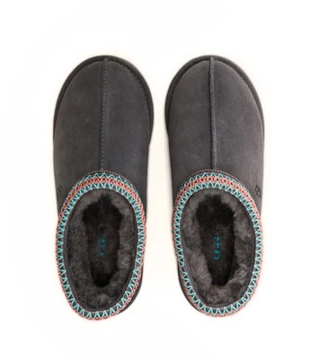 Auténticos Zapatos Para Mujer 100% UGG Tasman II Trenza Invierno Zapatillas Gris Oscuro Nuevos en Caja Foto 1 de 4