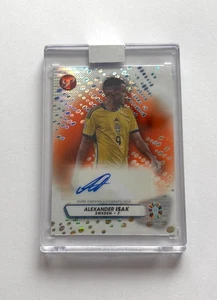Topps Pristine Road to Euro 2024 Alexander Isak Orange Pristine Autograph 07/25 - Picture 1 of 2