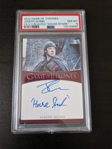 Joseph Quinn as Koner 2022 Rittenhouse Game of Thrones Autograph Card PSA 8 - Picture 1 of 4