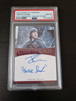 Joseph Quinn as Koner 2022 Rittenhouse Game of Thrones Autograph Card PSA 8 - Image 1 of 4