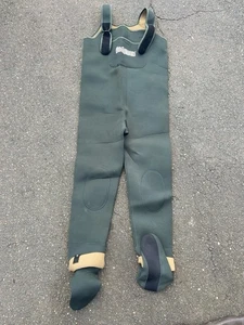 Hodgman Green Neoprene Stocking Foot Chest Waders Size XL - Picture 1 of 5