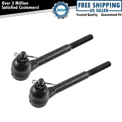 Inner Tie Rod Set For 1982-1992 Chevrolet Camaro Pontiac Firebird - Image 1 of 4