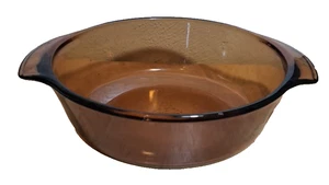 Anchor Hocking Fire King 436 marrón ámbar 1 cuarto Cuenco de vidrio redondo - Imagen 1 de 7