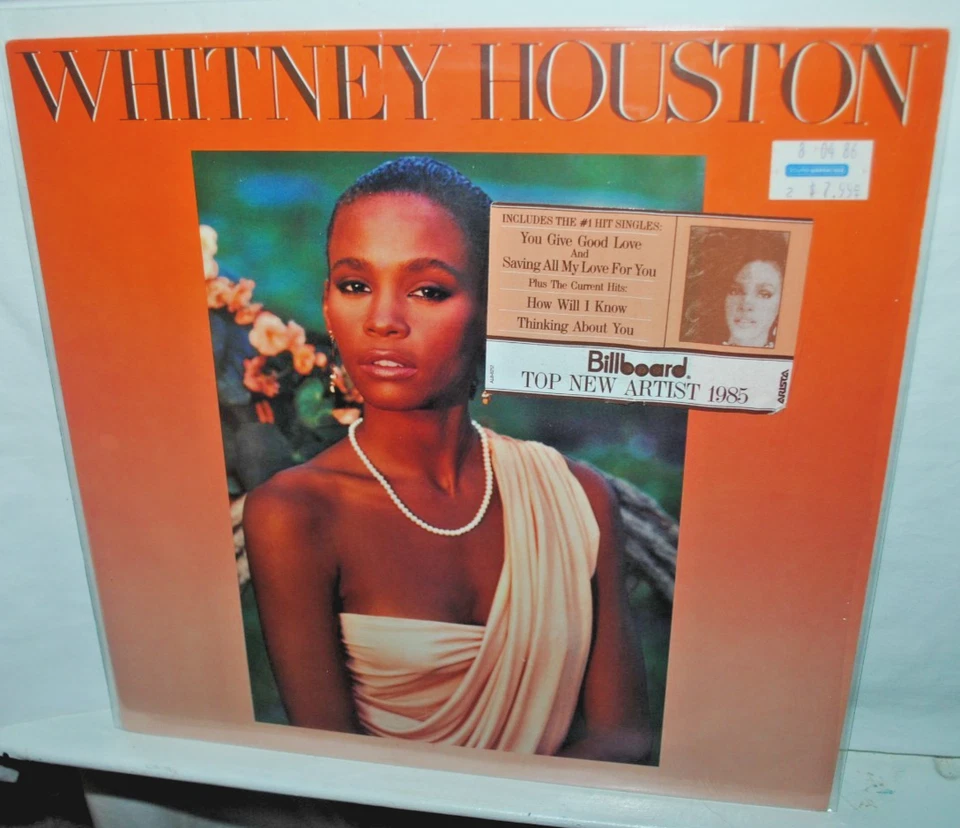 WHITNEY HOUSTON, self-titled LP record, Arista AL8-8212, NM Foto 1 de 1