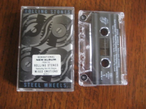 THE ROLLING STONES STEEL WHEELS CASSETTE TAPE - Image 1 of 1