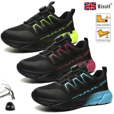 WISSTT Womens Work Boots ESD Hiking Waterproof Steel Toe Cap Shoes Safety Trainers GB