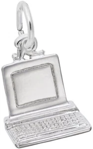 Sterling Silver Desktop Computer Charm by Rembrandt - Picture 1 of 2