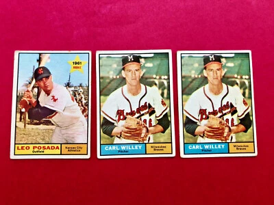 1961 Topps Baseball Cards, Pick & Choose Your Cards, BEST PRICES!  $0.99-$1.50 - Image 1 of 4