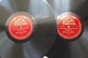 Dr. Karl Muck "Fourth F Minor Symphony Finale" VICTROLA 74553/74554 12" 78rpm 2x - Picture 1 of 3