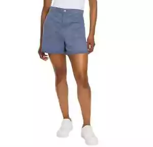 Gloria Vanderbilt Utility Short Womens Size XXL 2XL Blue High Rise Cargo NWT NEW - Picture 1 of 15