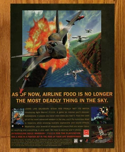 Agile Warrior F-IIIX Jet Combat PS -Video Game Print Ad / Poster Promo Art 1996 - Picture 1 of 3