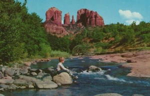Cathedral Rock, Oak Creek Canyon cerca de Flagstaff, Arizona - RPPC sin publicar - Imagen 1 de 3