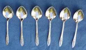 6 Oneida Ltd. 1881 Rogers Spring Valley Edelstahl 6 7/8 Zoll SUPPENLÖFFEL 1990- - Bild 1 von 3