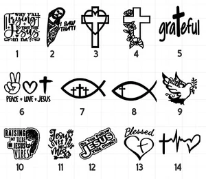 Christian Religious Jesus Vinyl Decal (read description) - Picture 1 of 5