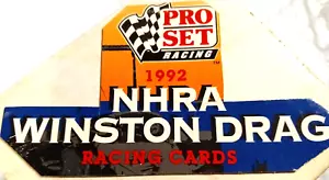 * 1992 Pro Set Oficial NHRA Winston Drag Racing Conjunto Casi Completo - Imagen 1 de 4
