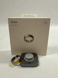 Oura Ring 4 Smart Ring Gold Size 15 - Zdjęcie 1 z 8