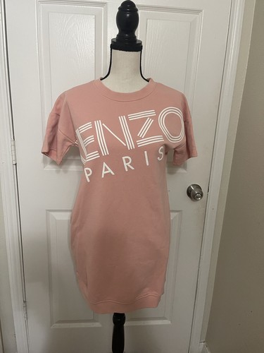 KENZO BAMBINI Felpa Abito Ragazze Logo Rosa