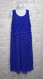 Torrid Blue Pink White Flowy Chiffon Maxi Dress Lightweight Plus Size 2X - Picture 1 of 18