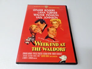 Week-End at the Waldorf (DVD, 1945) - GINGER ROGERS / LANA TURNER - Picture 1 of 3