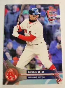 2018 Mookie Betts Topps National Baseball Card Day #2 Boston Red Sox Outfield - Foto 1 di 2