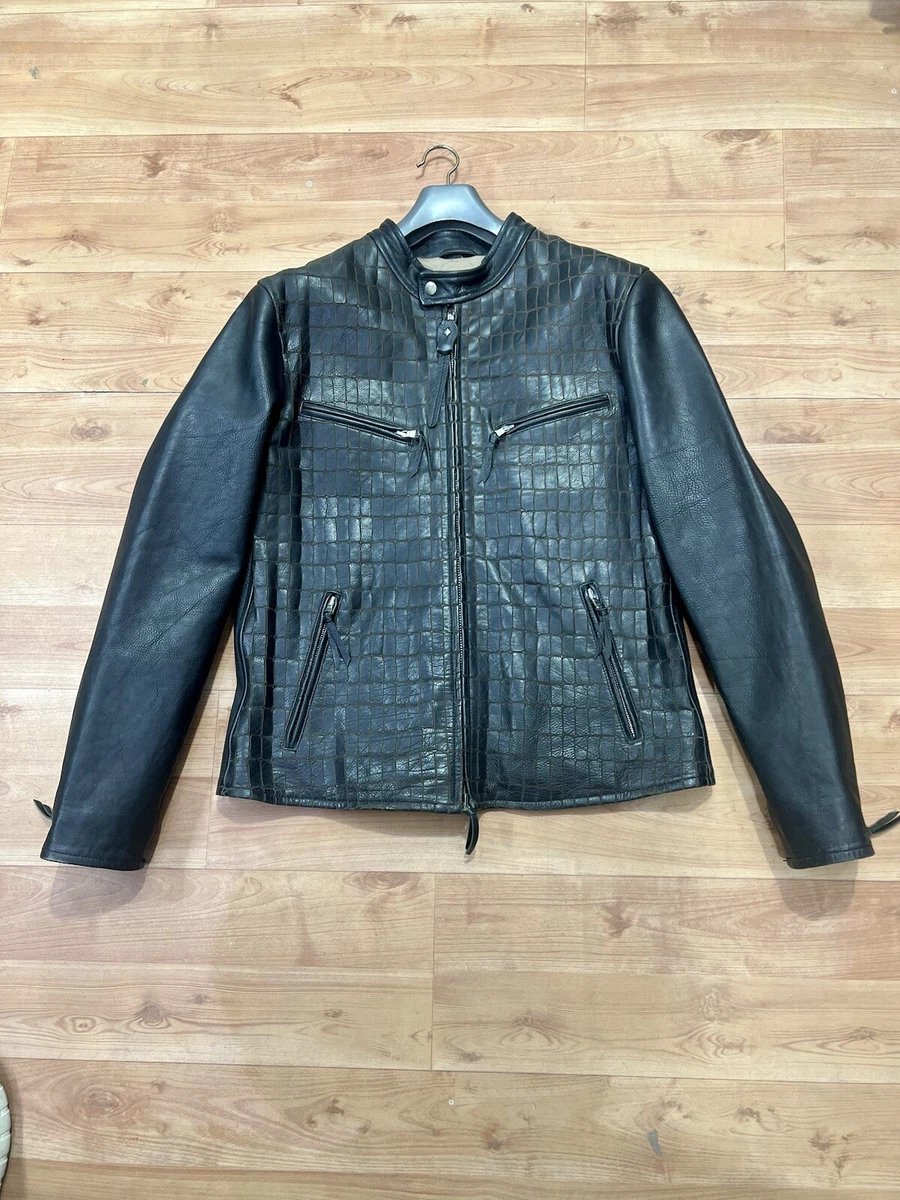 極美品 CAVALLI CLASS ロベルト カヴァリ レザー ジャケット ロベルト カヴァリ(ROBERTO CAVALLI)メンズ/コート＆ブルゾンの通販