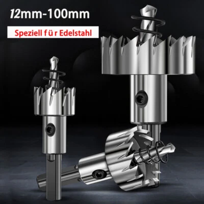 Lochsäge HSS Bohrkrone Kreisschneider für Edelstahl Eisen Alu 12mm-100 mm Bohrer - Bild 1 von 4