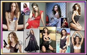 Imagen de lienzo de algodón collage parcial firmada por Eliza Dushku. Limit/Ed (ED-2) - Imagen 1 de 1