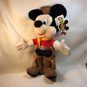 Mouseketoys Vintage “Western Mickey” 13” Collectible Plush Doll/Toy Rare NWT - Picture 1 of 7